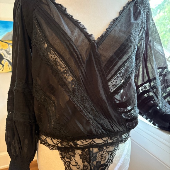 Free People Tops - Free People Semi Shear Blouse